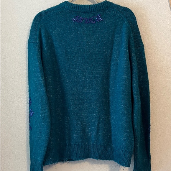 Sundance Teal Cardigan with beading - Picture 9 of 10